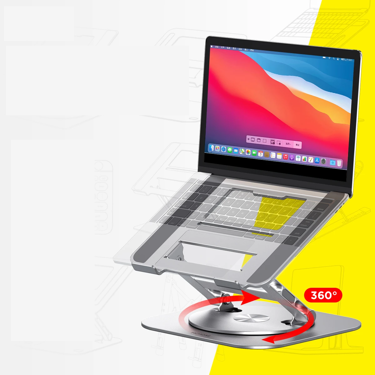 Aluminum Laptop Stand: Ergonomic and Stylish