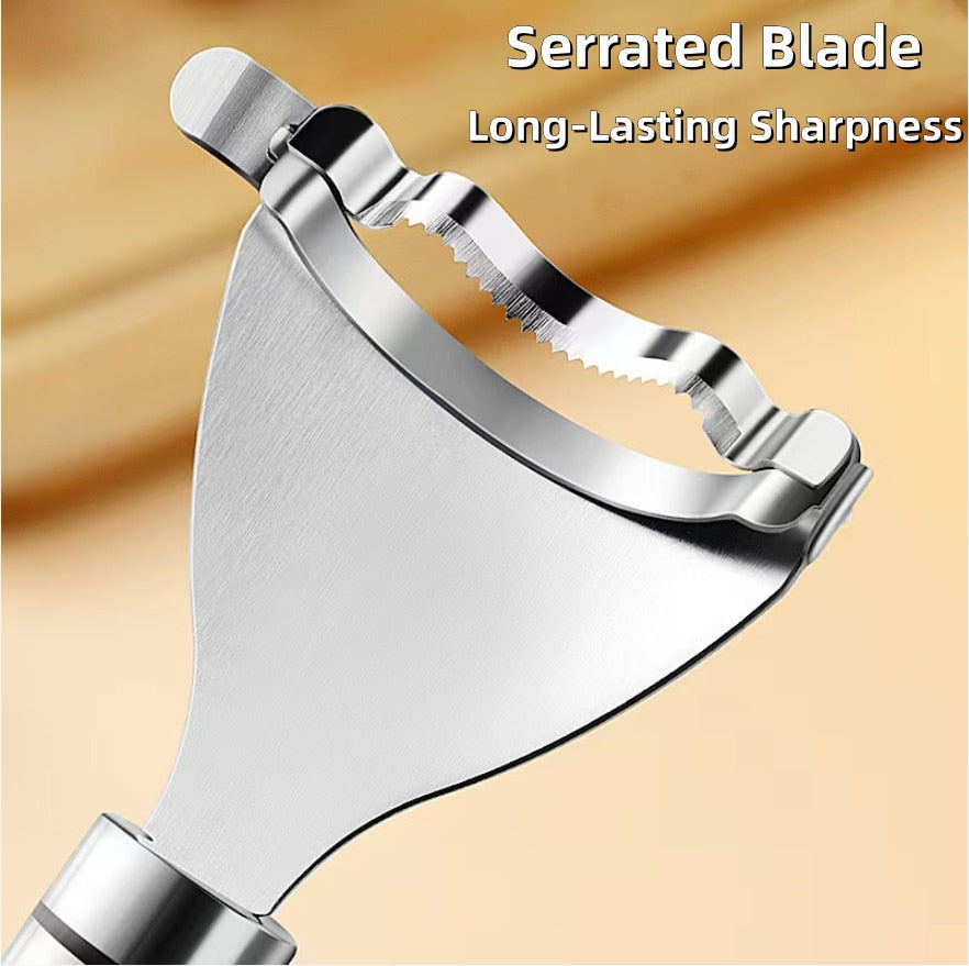 Stainless Steel Corn Peeler: Easy Kernel Removal"