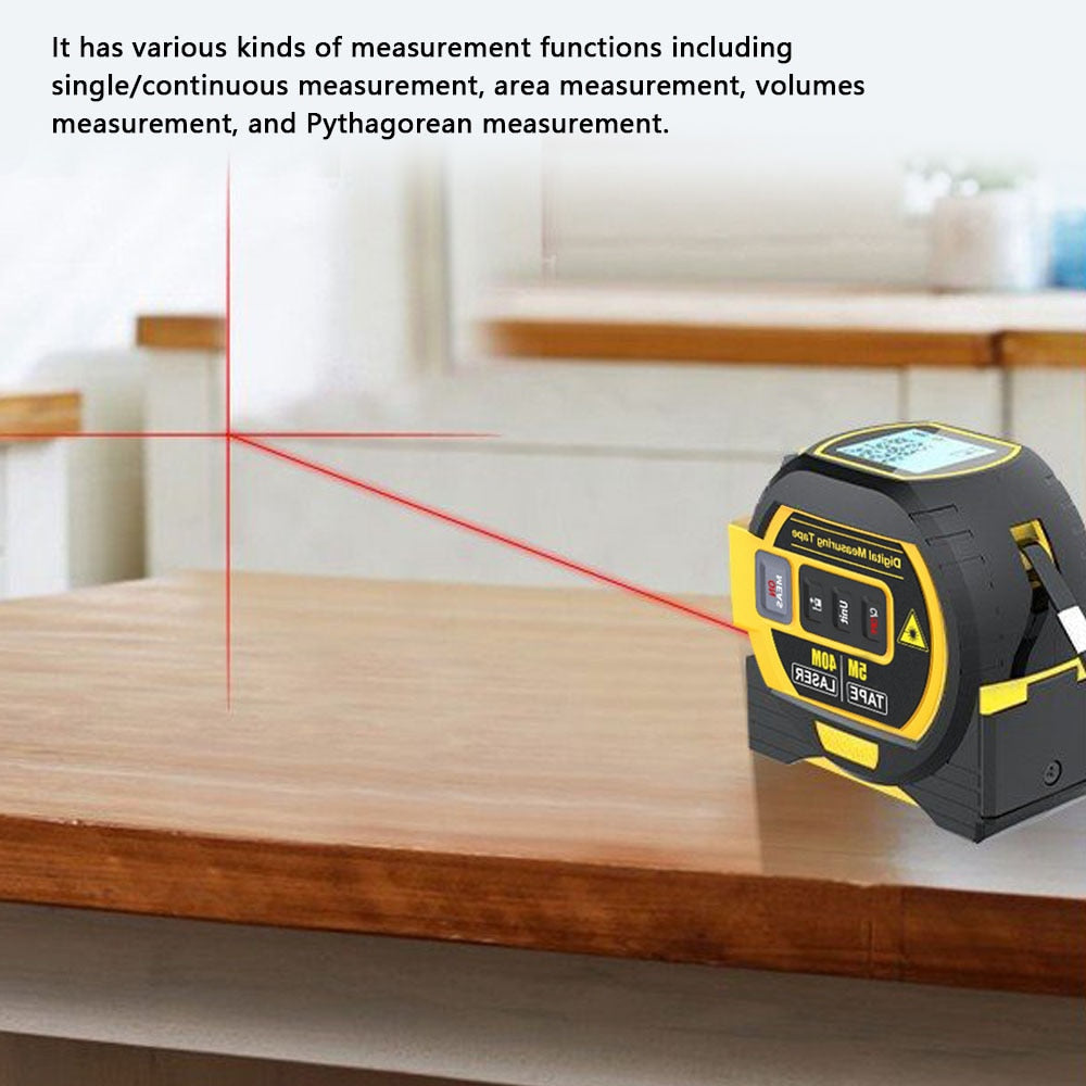 3-In-1 Infrared Laser Tape: Measure with Precision3-In-1 Infrared Laser Tape: Measure with Precision