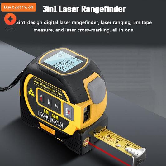 3-In-1 Infrared Laser Tape: Measure with Precision