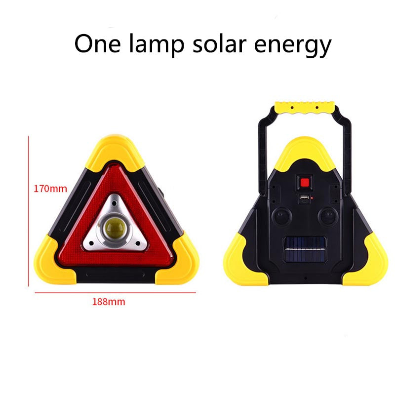 2-in-1 Triangular Warning Light: Safety First Tool 