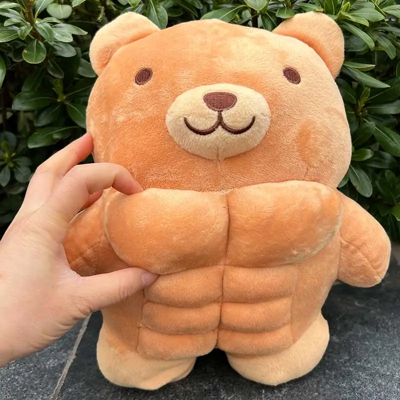 Cute Muscle Body Teddy Bear Plush Toys